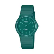 Casio Analogue Water Resistant Green Resin Band MQ24B-3B