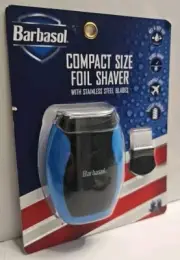 Barbasol Compact Size Foil Shaver Stainless Steel Blades Travel Close Shave
