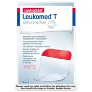 Leukoplast Leukomed T Skin Sensitive 5cm x 7.2cm 5 Pack