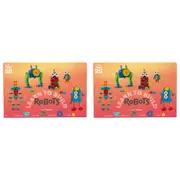 2x 275pc Plus-Plus Learn to Build Robots Kids/Children Building Play Toy 5y+