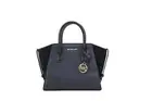 Michael Kors Avril Small Zip Satchel Crossbody Bag - Black