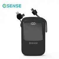 在飛比找良興EcLife購物網優惠-Esense 免帶線快充行動電源 (黑)