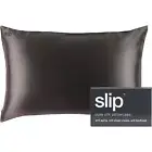 Brand new SLIP Queen Silk Pillow Cases -Charcoal-Queen Size Standard Pillow Case