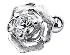 Tragus Barbell CZ Incased 316L Surgical Steel Cartilage Bar 16g