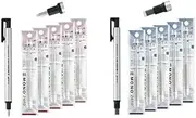 Tombow Mono Zero Pen-Style Eraser Set; Round-Tip Eraser-Pen with 10 Refills & Square-Tip Eraser-Pen with 10 Refills