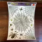 Halloween Window Clings Spider Web Spooky Tarantula Black Widow ￼Daddy Long Legs