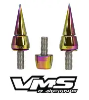 NEOCHROME VMS RACING DISTRIBUTOR BOLTS + SPIKED BEAUTY WASHERS FOR HONDA ACURA (for: Honda)