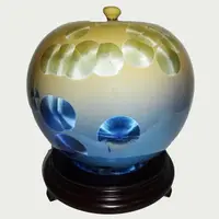在飛比找momo購物網優惠-【開運陶源】結晶釉瓷器聚寶盆 圓滿甕 聚寶罐(12 inch