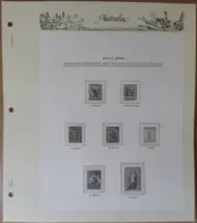 SEVEN SEAS AUSTRALIA BCOF PRE-DECIMAL 1946 B.C.O.F Optional Extra HINGELESS PAGE