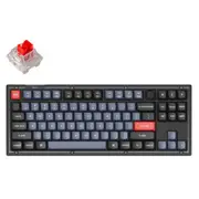 Keychron V3-C1 80% TKL 87 Key Frosted Black Full Assembled Knob RedSwitchRGBHot-SwapKeychronKproMechanical Wired QMK Custom Keyboard [V3-C1]