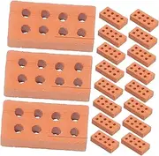 Operitacx Stackable Mini Building Blocks DIY Miniature Bricks for Crafts Simulation Wall Brick Model Decor