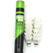 Feather Badminton Shuttlecocks Feather Training Shuttle Balls Set of 12pcs