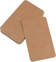 VILLFUL DIY Kraft Paper Study Cards 100 Pcs Memo Note Index to Punch for DIY Greeting Card Memo Book