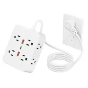 Surge Protector Power Strip - 8 Outlets with 3 USB Charging Ports,Multi Plug ...