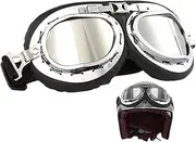 Atv Goggles,Vintage Motorcycle Riding Goggles | Motorcycle Goggles Over Glasses with Adjustable Straps, Motocross Goggles for Adults