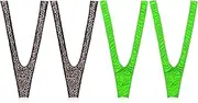 [FUIPVGI] 4 Pieces Borat Mankini Men's High Cut Briefs Men's Swimsuit Thong Men's String Mankini V Shape Swimsuit Borat Thong Party Costume Bikini for Men, One Size (Pack of 4)