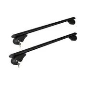 Universal Car Roof Racks Pod Aluminium Cross Bars Adjustable 108cm Black