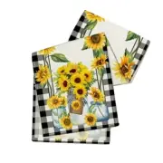 Foldable Fall Harvests Table Runner Table Cloth Table Decors for Kitchen Dining