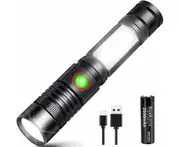 Flashlights Aluminium Alloy Zoomable Super Bright LED Pocket Flashlights for Outdoor Camping Emergency