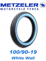 METZELER ME888 WHITE WALL FRONT TIRE 100/90-19 HARLEY DYNA LOW RIDER SUPER GLIDE