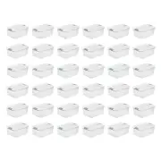 Sterilite 15-Quart Clear Stackable Latching Storage Box Container (36 Pack)