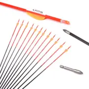 Pure Carbon Arrow Spine Archery Recurve/Compound Bow Hunting Shooting