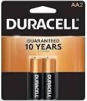 Duracell AA Alkaline Batteries 1.5v (2 Pack) MN1500 (LR6) FRESH BATTERIES