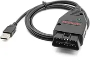 OBD2 Cable for VAG K+CAN Commander v1.4 Diagnostic Scanner Tool, ECU Programming, Code Reader