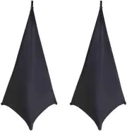 OnStage SSA100 Speaker / Lighting Stand Skirt Skrims 2-Pieces - Black