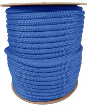 ANCHOR ROPE DOCK LINE 3/8" X 300' DOUBLE BRAIDED 100% NYLON ROYAL MADE IN USA