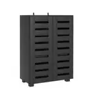 Artiss Shoe Rack Storage Cabinet 20 Pairs 5-tier Organiser Shelf Cupboard Black