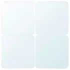 4-PACK IKEA SORLI Square w/Rounded Corners Mirror Wall Tiles 7 7/8" 600.740.07