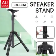 Speaker Stands 0.9-1.8M Stand Tripod Home Studio Adjustable Height Surround AU