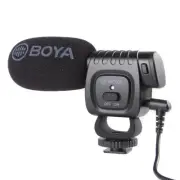 BOYA Compact Cardioid Direction Condenser Microphone&TRS TRRS Audio 3.5mm Cord