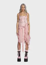 [Current Mood] Life's No Fairytale Midi Dress- Pink