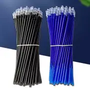 100 Pcs/Lot 0.5mm Gel Pen Erasable Pen Refill Rod Set Blue Black Ink Pen Refi rf