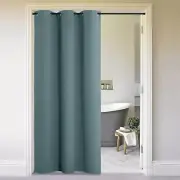NICETOWN Door Screen Drape (Greyish Blue, 1 Panel, 5ft x 10ft)