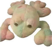 RARE Squishmallow Pink Frog Large,Pink Eyes Sherbert Tie Dye Heart 22" Plush HTF