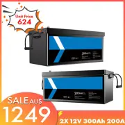 24V 300Ah 12V 600Ah LiFePO4 Lithium Iron Phosphate Battery Deep Cycle Camping