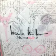 3pc Nicole Miller Paris FULL/QUEEN Quilt Sham Set Eiffel Tower Pink Lavender NEW