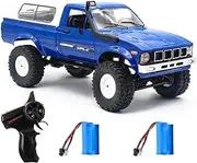 Mostop RC Truck Crawler 1/16 Scale Pickup RC Truck All Terrain Car Toy for Kids, 4x4 Off-Road RC Rock Crawler Remote Control Truck Climbing Vehicle with LED Lights