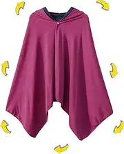 [NGUMMS] Sun Protection Cape | Hooded Cloak Soft Portable Lightweight,Sunscreen Clothing for Mountaineering Outdoor Sports, Cooling Shawl for Women and Men