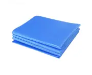 Foldable thick workout mat and yoga mat - Blue