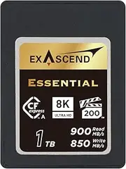 1TB Essential CFexpress Type A Memory Card, Sustained Read 900MB/s, Rated VPG200