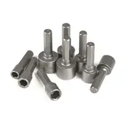 10Pcs Power Nut Driver Drill Bit Set 4-13mm 1/4" hex shank Steel Bit Value Set