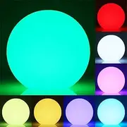 Lights Mood Lamp Color Changing LED Night Light, Ball Light IP68 Waterproof Floating Pool Light Decorative Lighting Outdoor Solar Lamp for Garden Yard Party Christmas