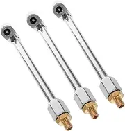 Cabilock Tire Inflator Nozzle Set 3pcs Locking Chuck Screw Adapter Quick Car Bicycle Motorcycle