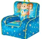 Cocomelon Square Beanbag Chair Blue, 18" inches for Toddler