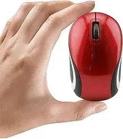 Thanice - Mini USB Mouse, Small Wireless Optical Mouse for Kids School Travel Portable Mouse with USB Receiver for Laptop Notebook Laptop Notebook Computer