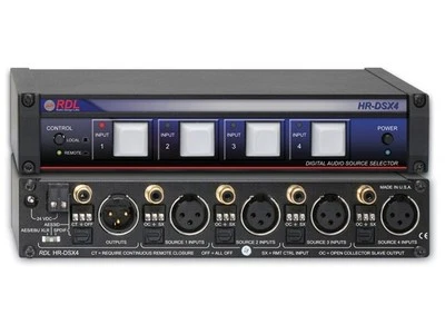 RDL HR-DSX4 AES/EBU and S/PDIF Digital Audio Selector